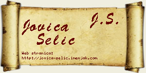 Jovica Selić vizit kartica